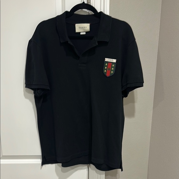 Gucci Other - Gucci Black Polo Shirt with Emblem